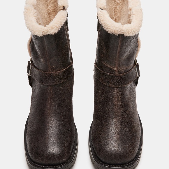 COPY - Steve Madden Brixton Fur Boots- NEW IN BOX size 8.5 - Picture 4 of 7